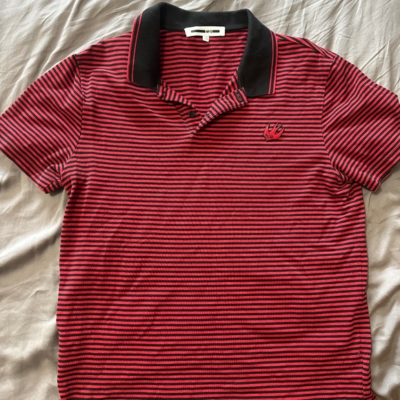 McQ Small Striped Polo - Picture 1 of 4